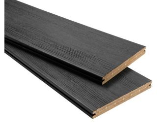 PVC Massivdiele (Charcoal) - einseitig - 25x200mm