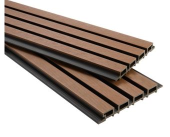 WPC Akustik Fassade Teak (26 x 219 mm)